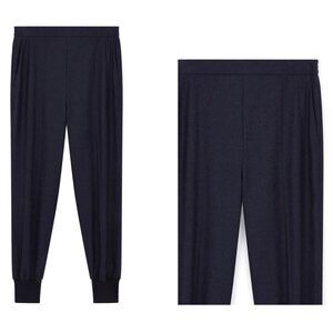 Stella McCartney knit wool flannel jogger Dark Navy Blue Sz L